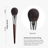 The Original Brush-Wooden Goat Hair Blusher Powder Brush