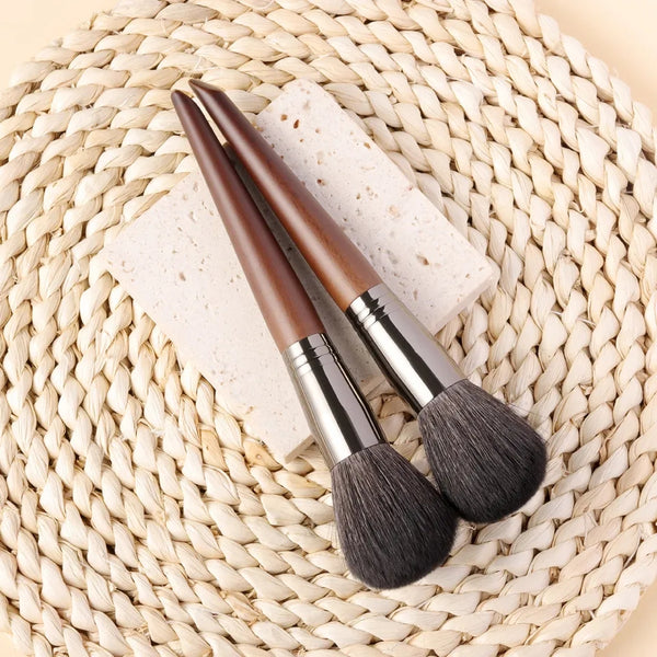 The Original Brush-Wooden Goat Hair Blusher Powder Brush