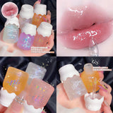 Gege - Bear Cute Lipgloss _Lip Plumper Oil Glitter Lip Gloss Orange sparkle