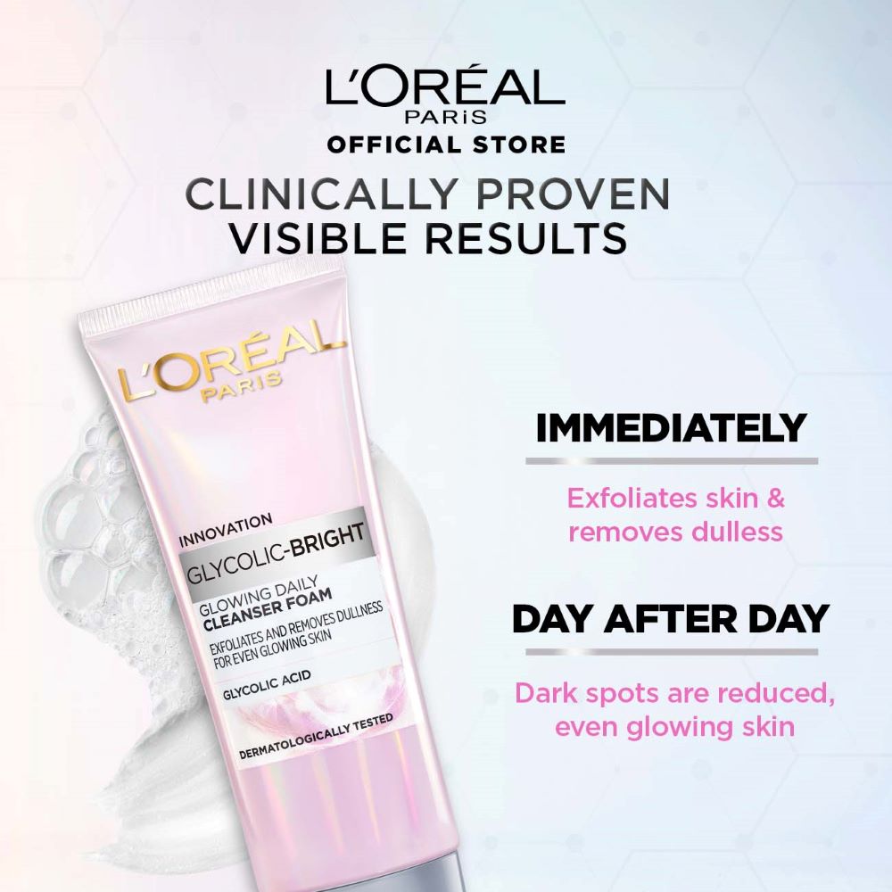 L'Oreal Paris - Glycolic Bright Glowing Daily Face Wash 100ml