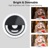 Home.Co - Mini Selfie Mobile Ring Light (Random Color)