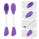 Home.Co - Double Head Silicone Facial Mask Brush