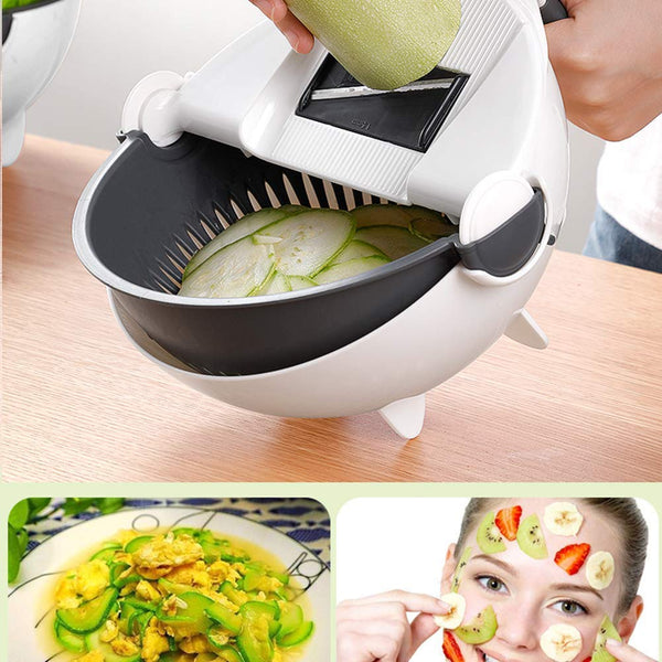 Home.co- Vegetable Cutter with Drain Basket