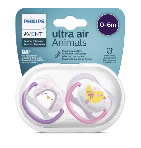 PHILIPS Soother Ultra Air Animals 0-6m SCF080/11