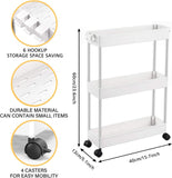 Home.Co - 3 Tier Slim Trolly