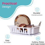 Home.Co - Plastic Kitchen Sink Dish Rack (random Color)