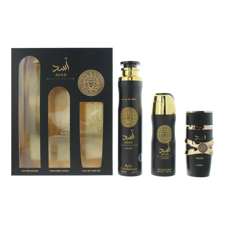 GIFT SET - ASAD MEN 3s SET (100ML+ 200MLDEO+ 300ML A/F)