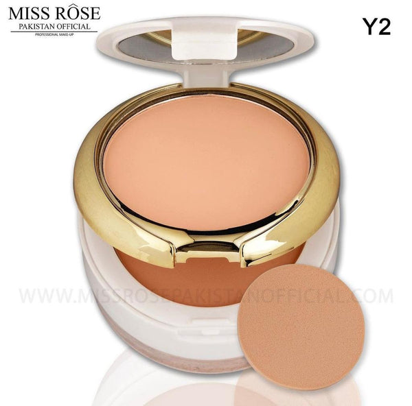 Miss Rose - Professional 3D Pearl Whitening Compact & Loose Powder (3 in 1) Available 3 Colors 45g 7003-129y2