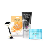 Ponds - Pure Detox Face Wash - 100g + PSLG + Orange Necter Face Mask - 20G With Free POND'S Jade Roller