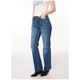 Montivo - Blue Mid Rise Boot Cut Jeans