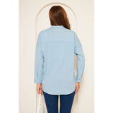 Montivo - Light Blue Oversized Shirt