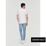 Montivo - (Minor Fault) Light Blue Skinny Fit Ripped Jeans
