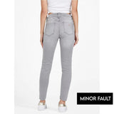 Montivo - (Minor Fault) Grey Mid Rise Skinny Jeans