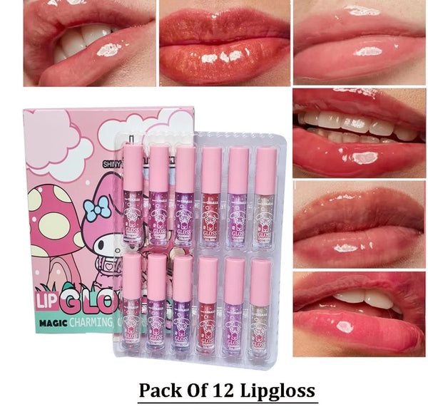 Colourme - 12 Pcs Lip Gloss Magic Waterproof Charming Colors NO.1060