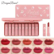 Dragon Ranee - 10 Pieces Velvet Matte Pink Lipstick Set