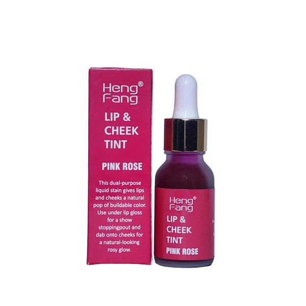 Heng Fang Natural Effect Buildable Color Magic Tint Lip & Cheek Stain Lip Tint 15ml-Pink