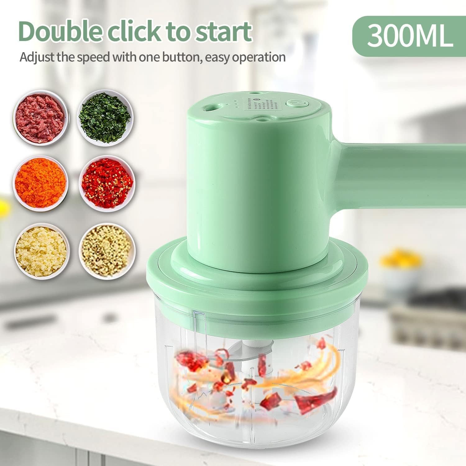 Wireless Electric Vegetable Chopper, Garlic Masher, Meat Grinder – Noble  Utensils-The Best for your Kitchen