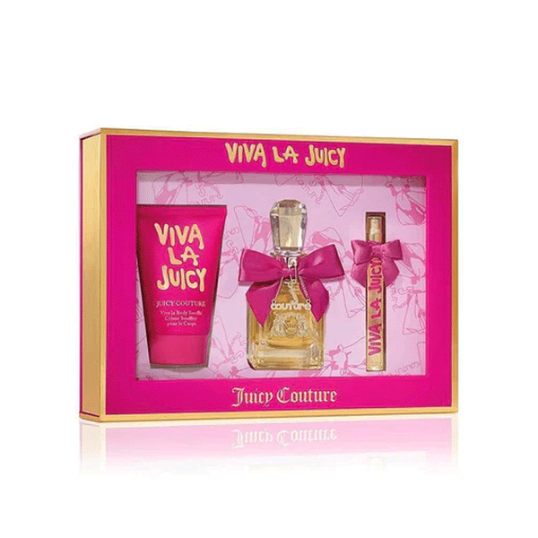 GIFT SET - VIVA LA JUICY COUTURE WOMEN 3s SET (EDP 100ML+ EDP 10ML+ B/L 100ML)