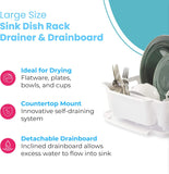 Home.Co - Plastic Kitchen Sink Dish Rack (random Color)