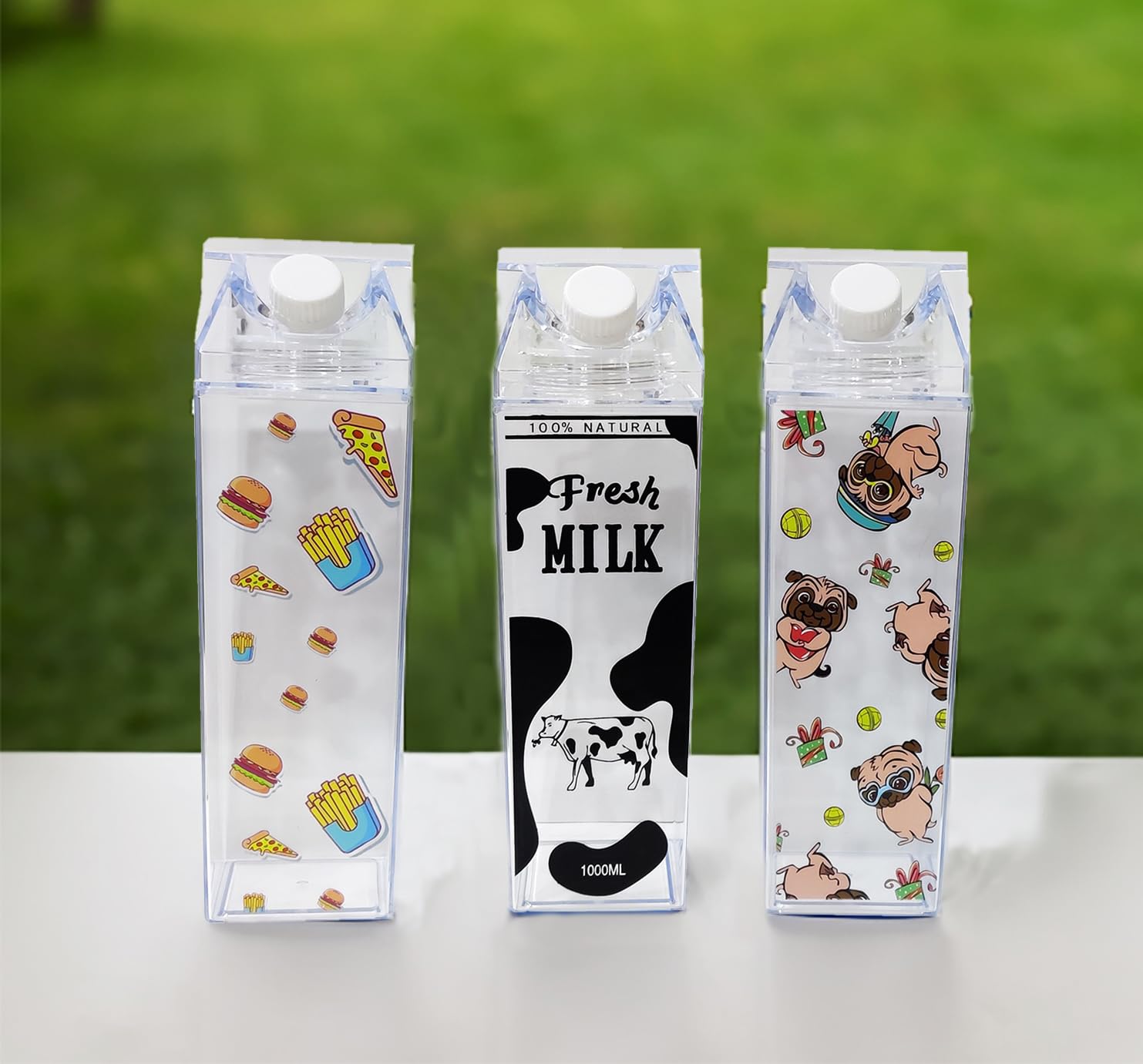 Home.Co - Acrylic Milk Bottle 1000ml (Random Print) – Bagallery