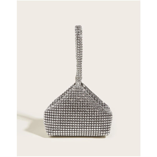 Shein - Sequined evening bag, women's cocktail party clutch Silver