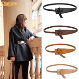 The Original Shein Belt- Double Sided PU Leather Tie Knot Coat Belt Beige Color