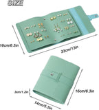 The Original Multi-layer PU Leather Jewelry Storage Book Type Originizer green