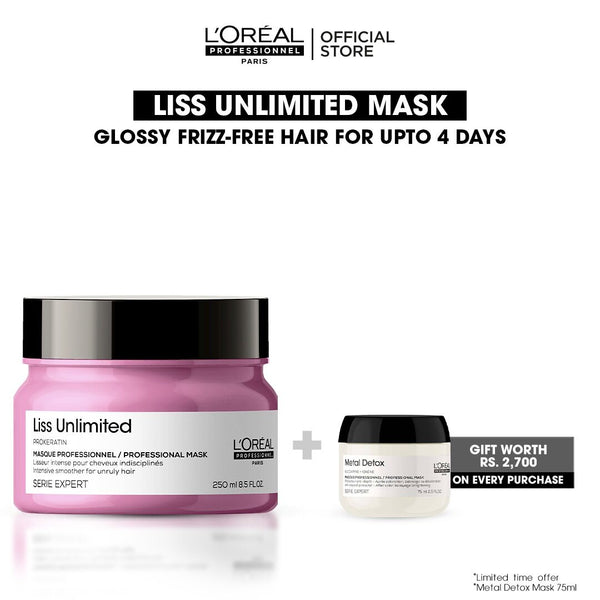 L'Oreal Professionnel - Serie Expert Liss Unlimited Mask 250 ML - For Frizzy & Unruly Hai