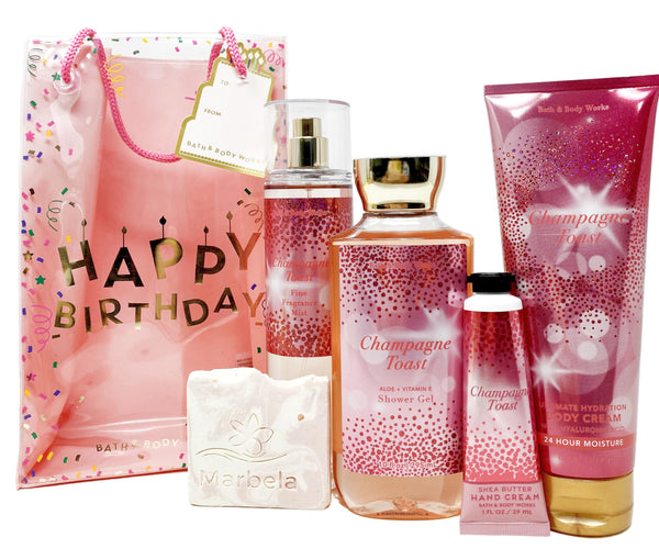 Bath & Body Works - Happy Birthday - Champagne Toast Large Gift Sets