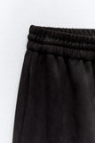Zara Faux Suede Cargo Trousers