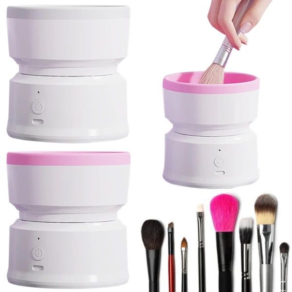 Automatic Electric Makeup Brush Vibrator Cleaner USB Rechargeable Cosmetic Brushes Spinner Cleaning Tools Washing Machine