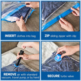 Home.Co - 6 Vacuum Storage Bags & Suction Pump