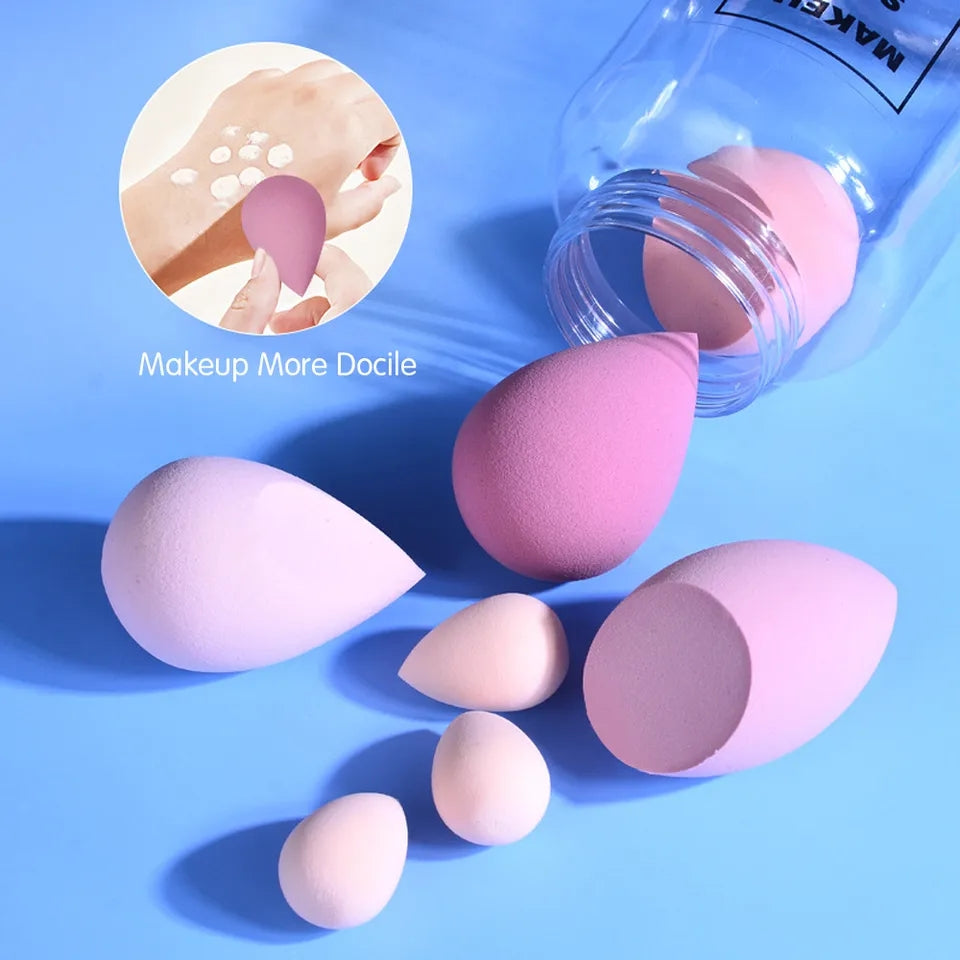 Sponge Set The Original Cosmetic & Pcs Blender Puff Sponge Set With Jar – Bagallery