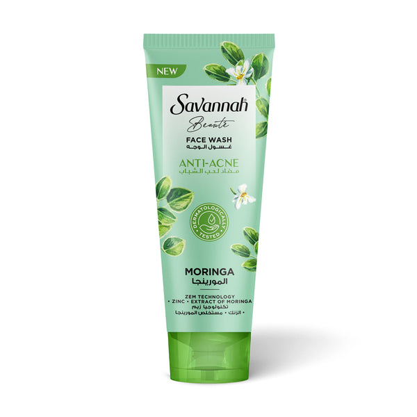 Savannah - Moringa For Anti Acne Facewash 100 Ml