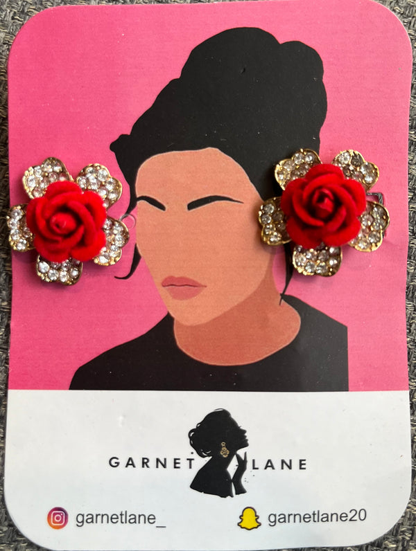 Garnetlane - Flower earings