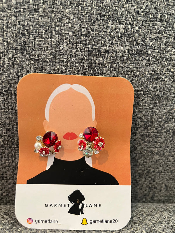 Garnetlane - earings Red