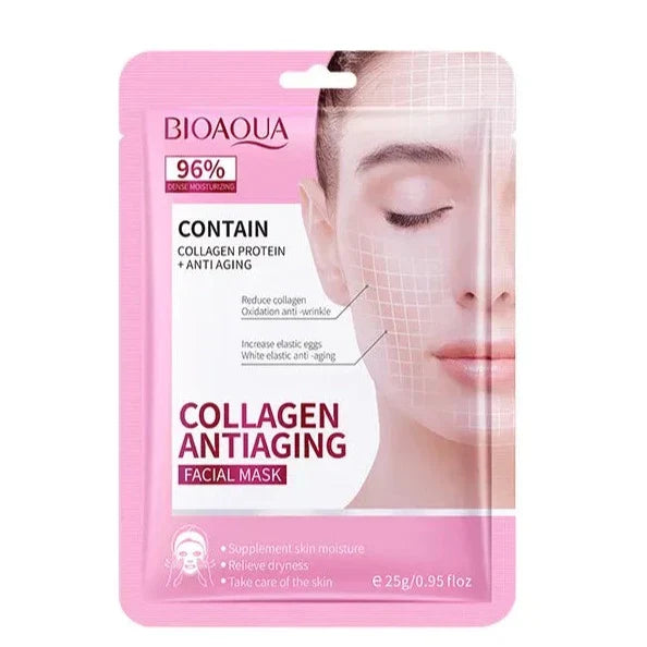 Bioaqua - Collagen Protein + Anti Aging Facial Mask - 1 PC