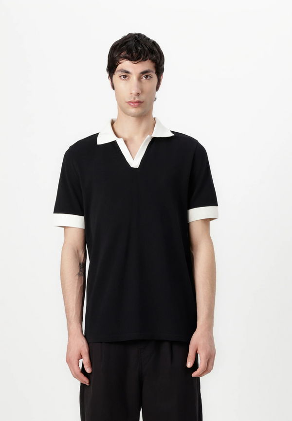 Vybe - V NECK - Polo Shirt - Black