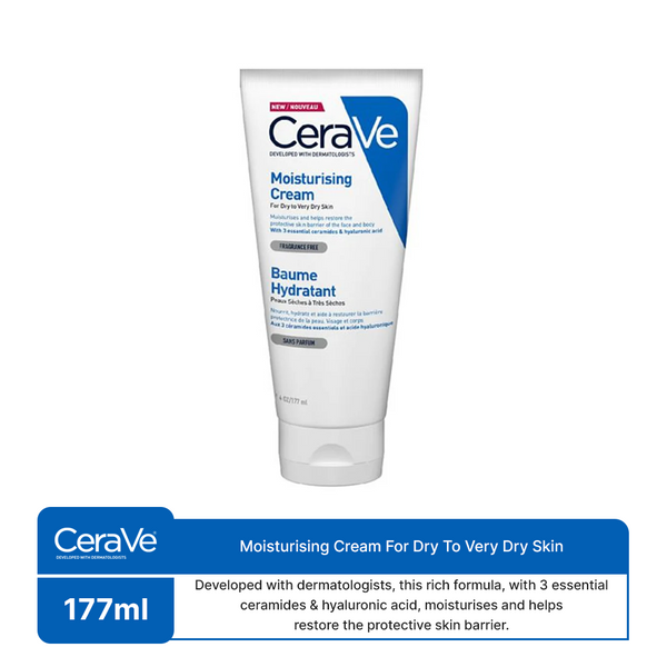 CeraVe- Moisturising Cream For Dry To Very Dry Skin, 177ml