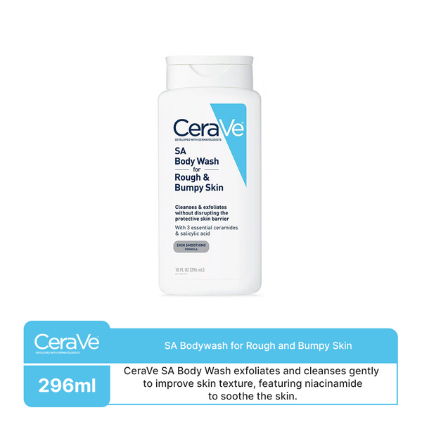 CeraVe- SA Bodywash for Rough and Bumpy Skin 296ml