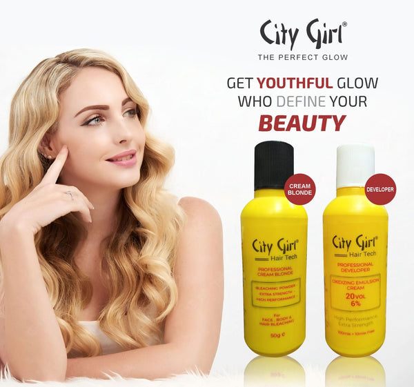 City Girl - Face Polish Bleach Blonder + Developer 20Vol. 6%