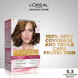 LOreal- Paris Excellence Creme - 5.3 Golden Light Brown Hair Color