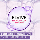 L'Oreal Paris Hyaluron + Plump Hydrating Shampoo, Paraben-Free, 360 ml