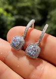 Ming - Cubic Zirconia Drop Earrings