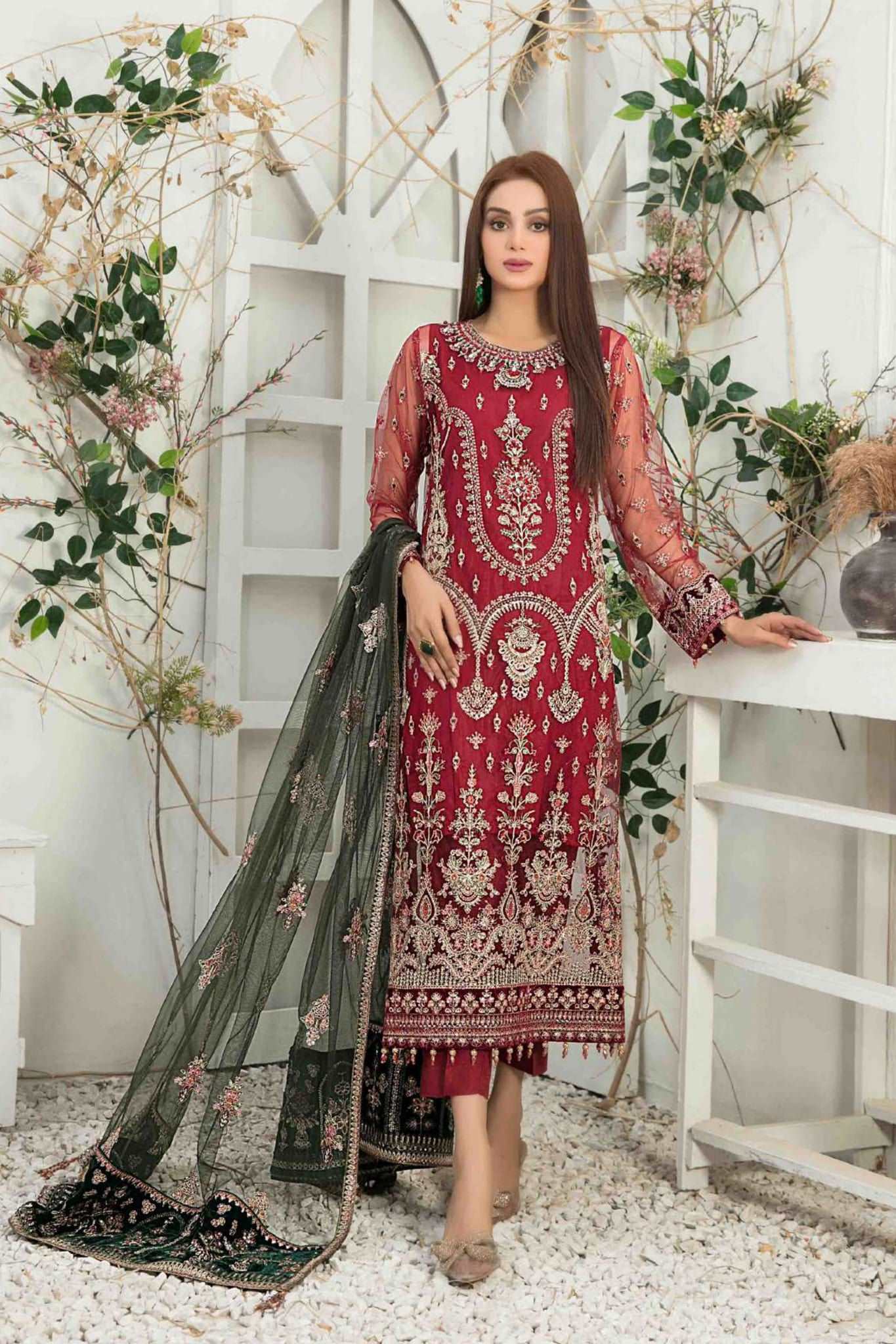 Amani by Tawakkal Semi Stitched 3 Piece Formal Collection'2023-AS-8327 ...