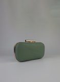 FAM Bags Textured Clutch - Sea Green