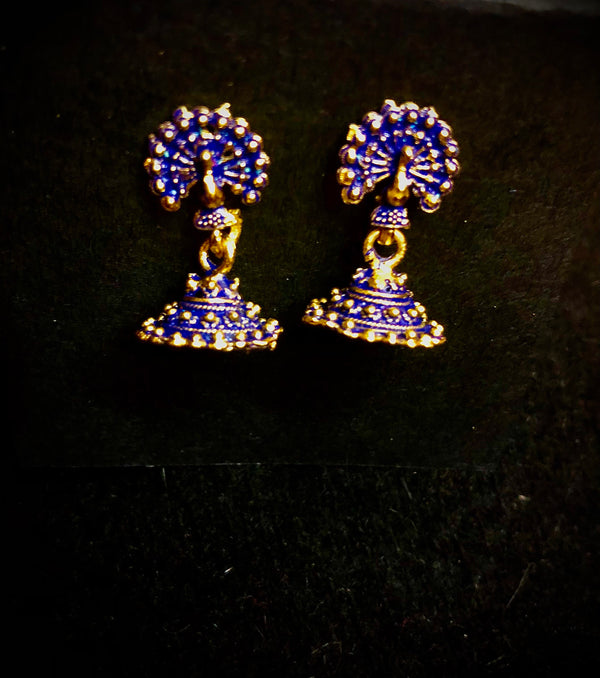 Beri- Dark Blue Jhumki