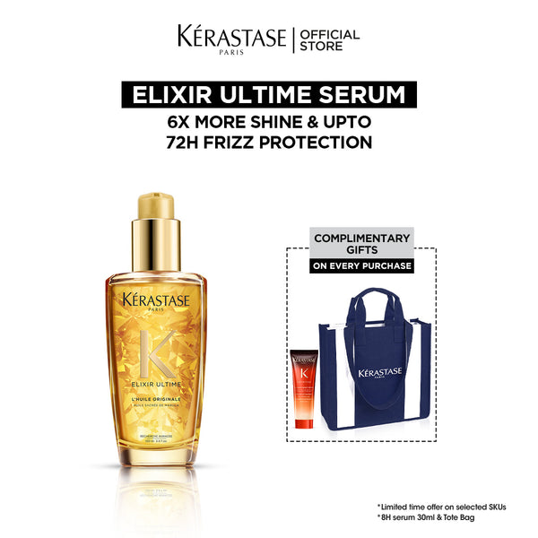 Kerastase- Elixir Ultime Originale Hair Oil 100 ML - Add Shine to Dull Hair.