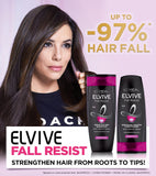L'Oreal Paris- Elvive Fall Resist Shampoo 360 ml - For Hairfall