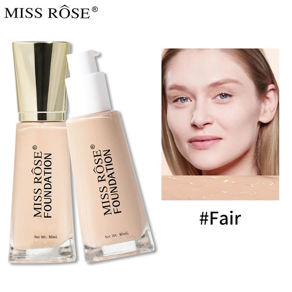 Miss Rose - Moisturizing Flawless Liquid Foundation 7601-063 Fair